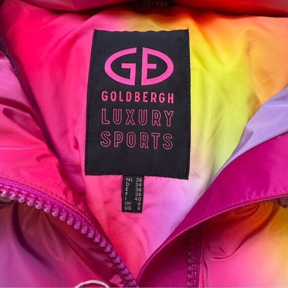 Goldbergh Lumina Ski Jacket NWT US 6 Brand New Puffer Coat Pink Purple - Picture 5 of 10